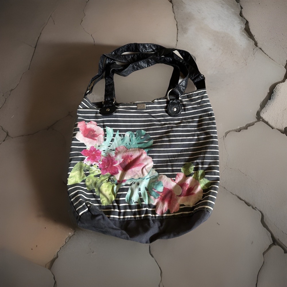aeropostale purse tote Y2K large laptop cloth bucket bag tropical print
